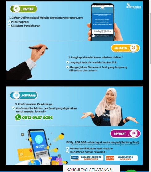 Pendaftaran Kampung Inggris Pare