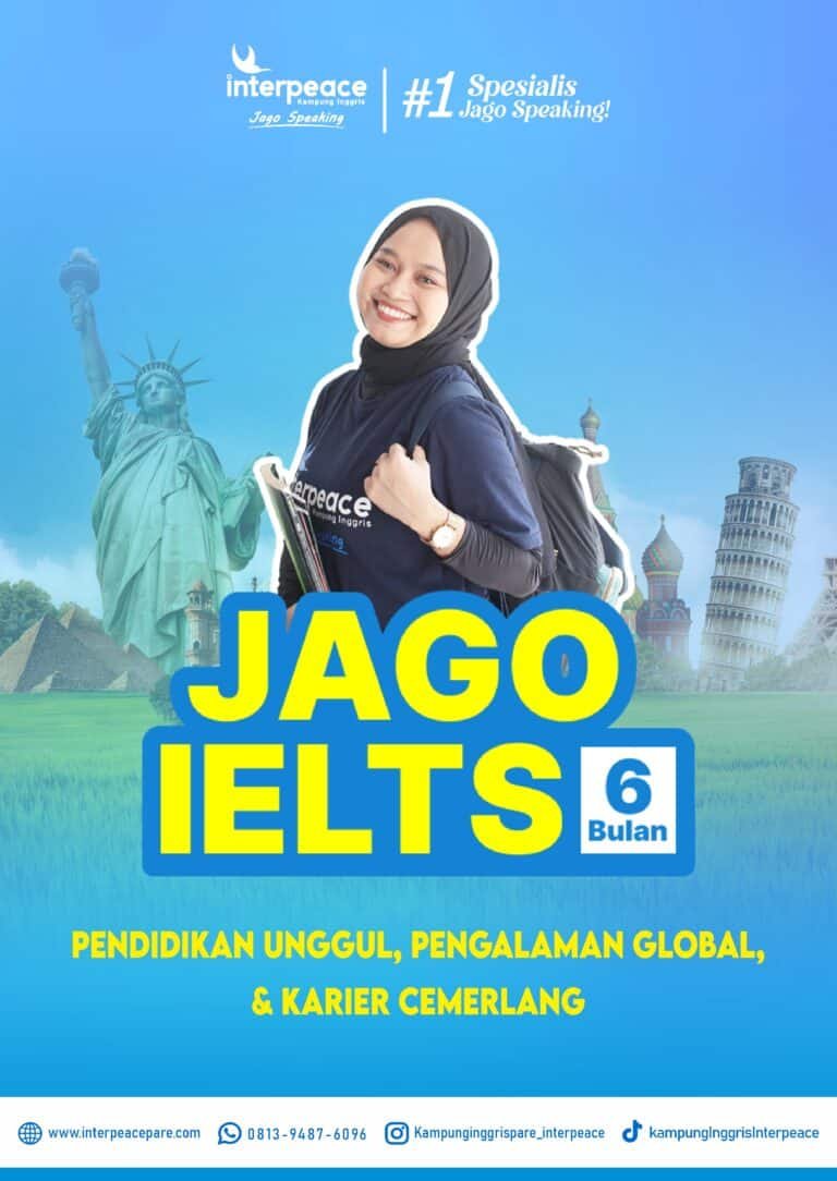 Jago IELTS 6 Bulan Interpeace Kampung Inggris Pare